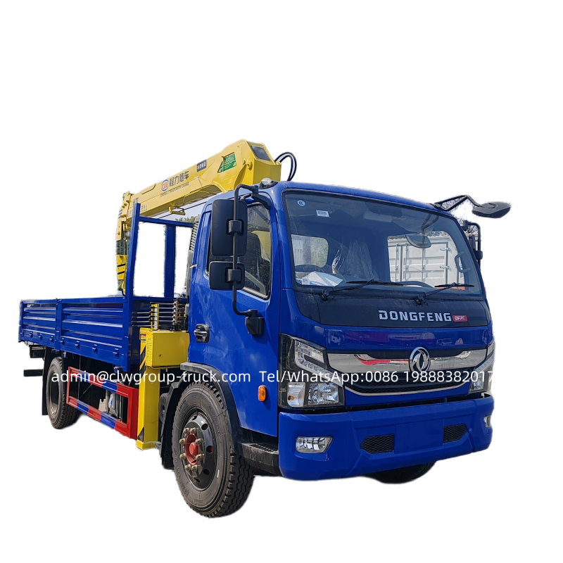 Dongfeng 5 tons hydraulic arm telescopoic boom truck,Chengli Special Automobile Co.,Ltd,Dongfeng 4x2 4x4 6 wheeler 5 tons hydraulic arm box truck crane