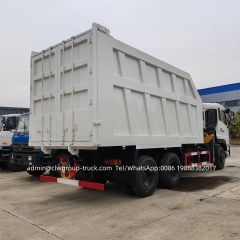 CLW heavy duty knuckle boom tipper truck with gripper for iron scrap,Chengli Special Automobile Co.,Ltd,CLW dump tipper box with knuckle bom gripper folding truck crane