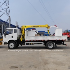Shacman 4x4 4x2 5tons telescopic boom bucket truck crane,Chengli Special Automobile Co.,Ltd,Shacman boom lift mounted 5tons dump tipper bucket truck crane