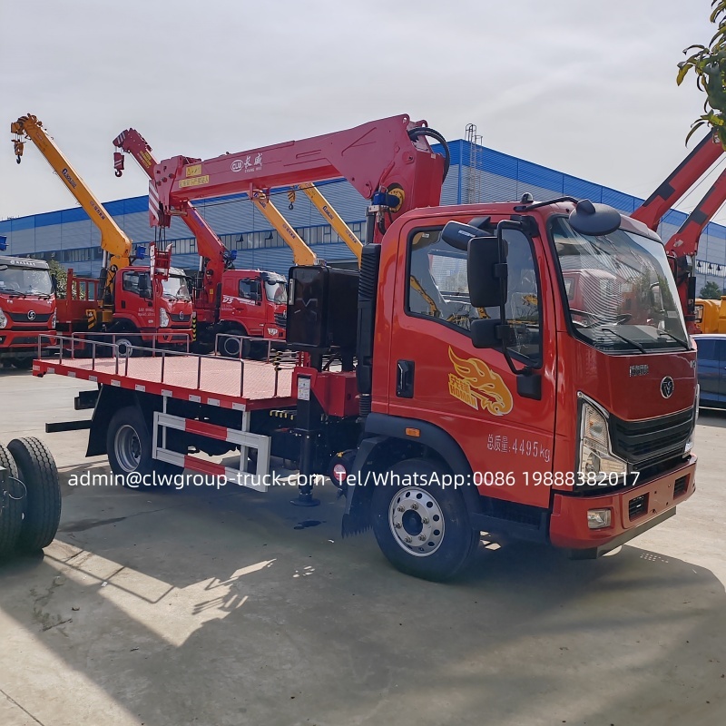 Sinotruk homan small hydraulic crane truck flat bed 3 tons for sale,Chengli Special Automobile Co.,Ltd,Sinotruk homan 2tons 3 tons mini lifting small mobile crane 3 tons