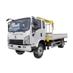 Shacman 4x4 4x2 5tons telescopic boom bucket truck crane,Chengli Special Automobile Co.,Ltd,Shacman boom lift mounted 5tons dump tipper bucket truck crane