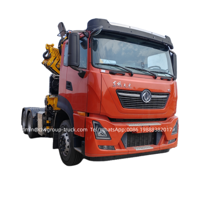 Dongfeng 6x4 10 wheeler knuckle boom tractor truck 14tons,Chengli Special Automobile Co.,Ltd,Dongfeng folding boom hydraulic arm tractor xcmg truck crane price