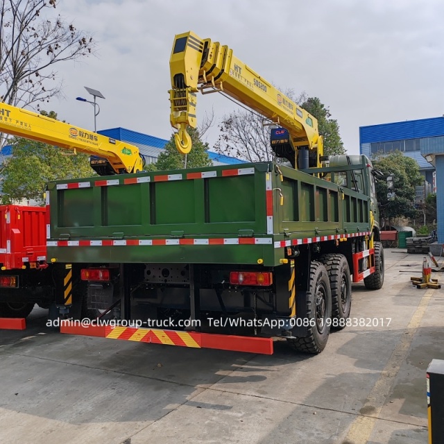 Dongfeng 6x4 10 wheeler 14tons truck and crane,Chengli Special Automobile Co.,Ltd,Dongfeng 10 wheeler 14tons capacity boom mobile truck and crane 12tons