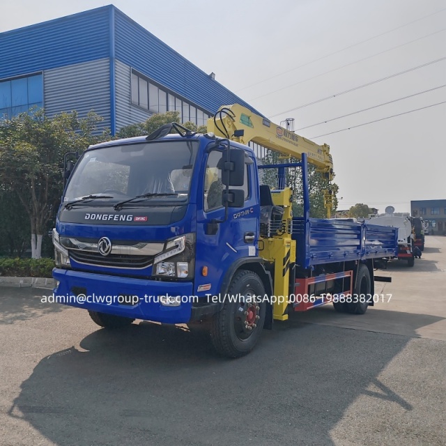 Dongfeng 5 tons hydraulic arm telescopoic boom truck,Chengli Special Automobile Co.,Ltd,Dongfeng 4x2 4x4 6 wheeler 5 tons hydraulic arm box truck crane