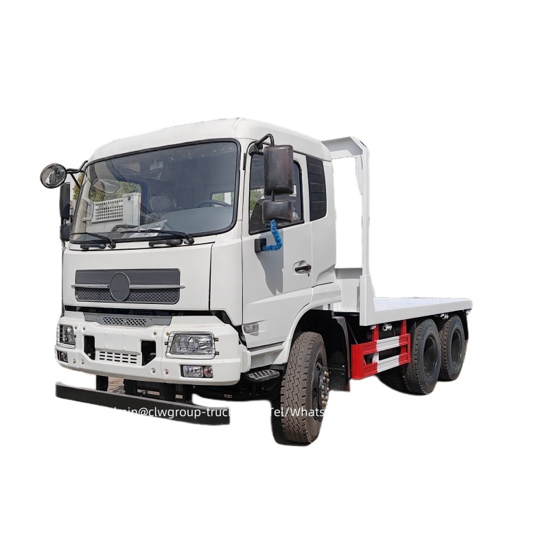 Dongfeng 10 wheeler 15tons 20tons heavy brick stone rock transport flatbed truck,Chengli Special Automobile Co.,Ltd,Dongfeng 15tons heavy equipment lorry flatbed truck low bed platform