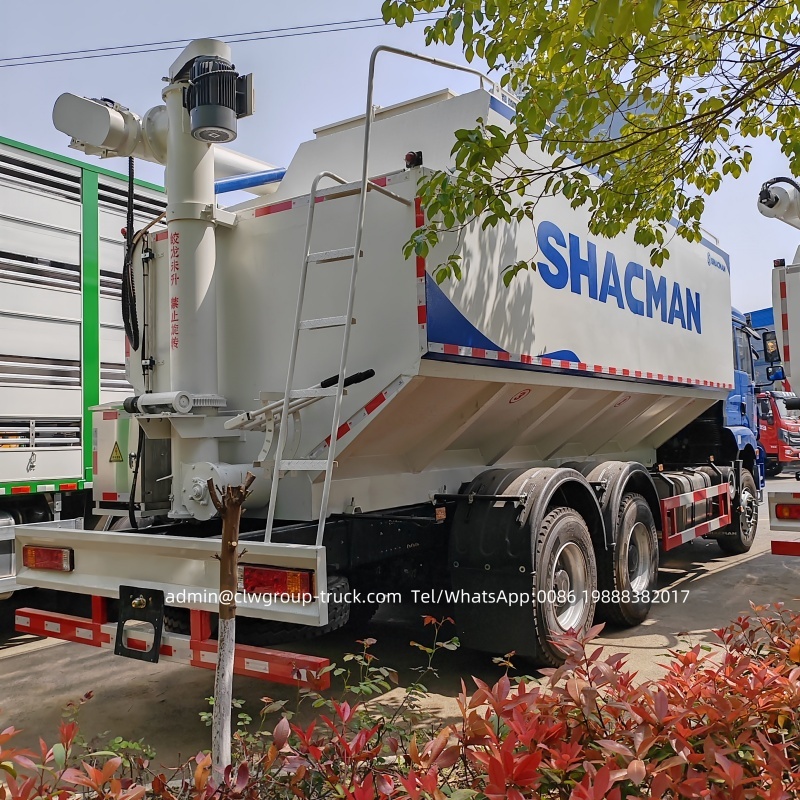 Shacman 6x4 10 wheeler 30m3 bulk feed delivery truck,Chengli Special Automobile Co.,Ltd,Shacman 30m3 chicken grain animal electric auger feed blower truck