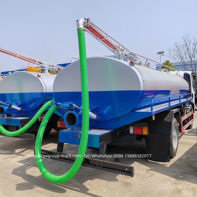 Isuzu 8 tons cesspool cleaner vacuum pump suction truck,Chengli Special Automobile Co.,Ltd,Isuzu 8000 litres cesspit emptier vacuum suction cesspool pump truck