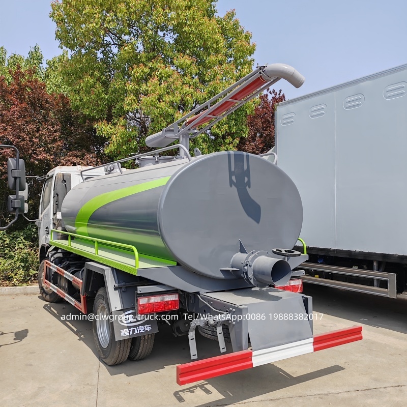 Dongfeng 5000litres toilet liquid waste water suction septic tank vacuum truck,Chengli Special Automobile Co.,Ltd,Dongfeng poop suction fecal tanker vacuum pump toilet suction truck