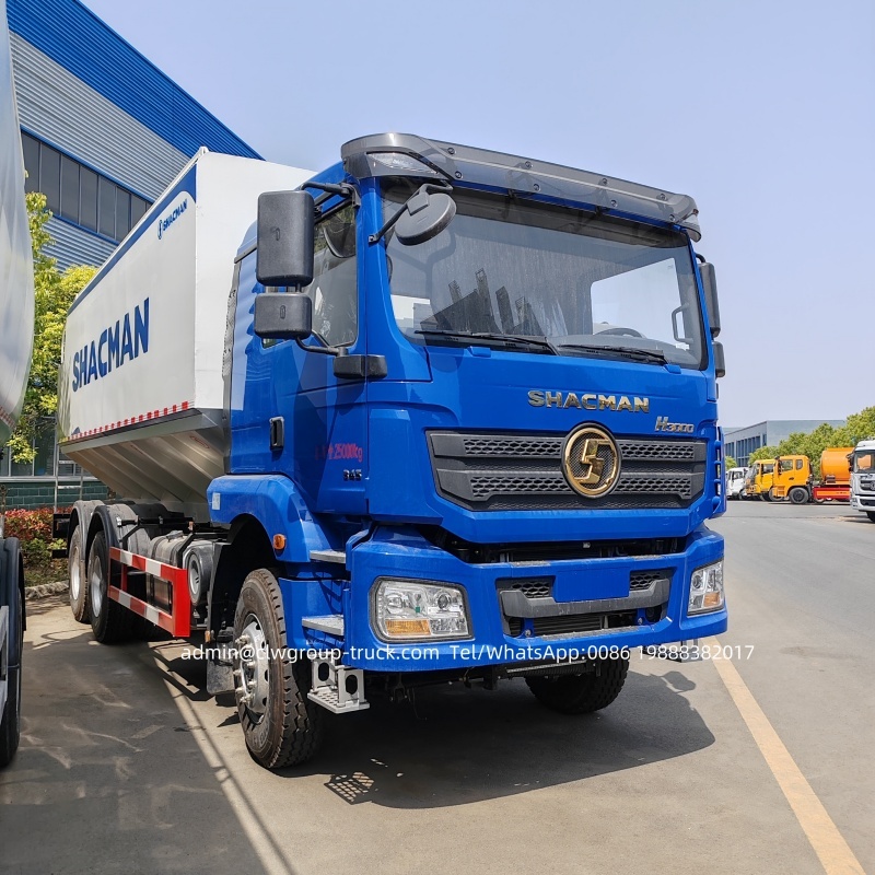 Shacman 6x4 10 wheeler 30m3 bulk feed delivery truck,Chengli Special Automobile Co.,Ltd,Shacman 30m3 chicken grain animal electric auger feed blower truck