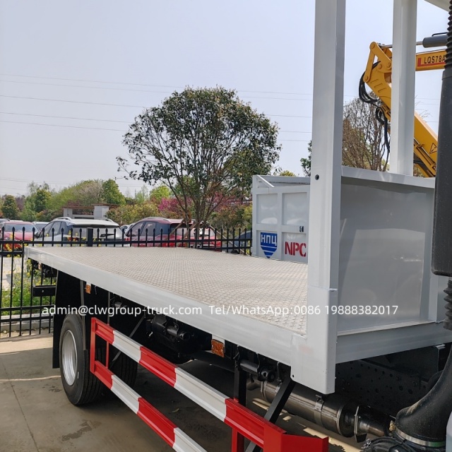 Isuzu 8tons flatbed container delivery truck,Chengli Special Automobile Co.,Ltd,Isuzu 5m platform cargo machinery transport low bed flatbed truck