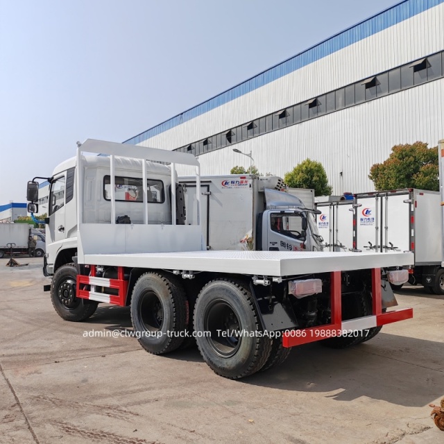 Dongfeng 10 wheeler 15tons 20tons heavy brick stone rock transport flatbed truck,Chengli Special Automobile Co.,Ltd,Dongfeng 15tons heavy equipment lorry flatbed truck low bed platform