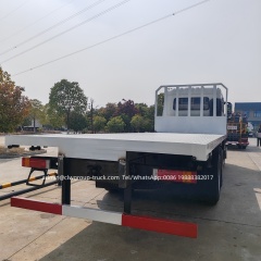Dongfeng 10 wheeler 20tons 20ft container delivery flatbed lowboy truck,Chengli Special Automobile Co.,Ltd,Dongfeng double cabin 6x4 20tons 20ft container carry lowboy truck