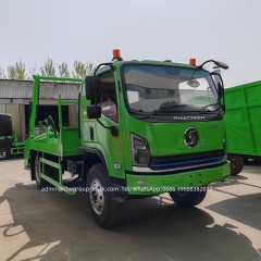 Shacman 8 tons bin skip loader swing arm garbage collector truck,Chengli Special Automobile Co.,Ltd,Shacman  8 tons 8m3 waste bin skip loader garbage truck price