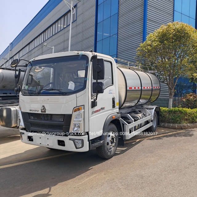 Sinotruk 6 tons fresh milk truck mounted milk tanks for sale,Chengli Special Automobile Co.,Ltd,Sinotruk howo stainless steel tanker truck mount milk tank for sale