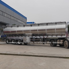 30ton 50cbm 3-Axles Aluminum Feed Auger Bulk Feed Trailer with Hydraulic Auger Discharge,Chengli Special Automobile Co.,Ltd,Aluminum alloy bulk poultry feed transport hydraulic auger trailer