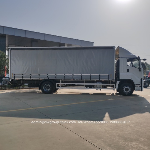 Isuzu 7.3m 12tons 15tons Side Curtain Van Cargo Truck,Chengli Special Automobile Co.,Ltd,Isuzu PVC tarpaulin haulage Curtain Flexible Loading Cargo Box Truck