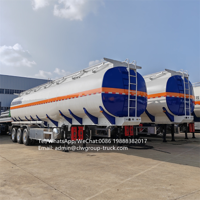 3 axles 48000litres  Gasoline Transport Tank Truck Petroleum Liquid Oil Fuel Tanker Trailer,Chengli Special Automobile Co.,Ltd,3axles 50cbm 50000 litres 45000 litres oil fuel tanker trailer