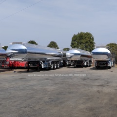 3 axles 42000l 45000l aluminum alloy fuel tanker trailer SASO standard,Chengli Special Automobile Co.,Ltd,SASO 48m3 55m3 oil fuel diesel 3 axle aluminium alloy fuel tanker