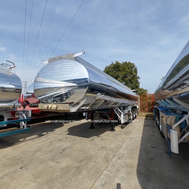 3 axles 42000l 45000l aluminum alloy fuel tanker trailer SASO standard,Chengli Special Automobile Co.,Ltd,SASO 48m3 55m3 oil fuel diesel 3 axle aluminium alloy fuel tanker