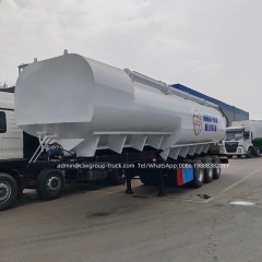 30tons poultry feed silo loading tanker bulk feed trailer,Chengli Special Automobile Co.,Ltd,30tons 60m3 silo grain auger bulk chicken bulk feed body trailer