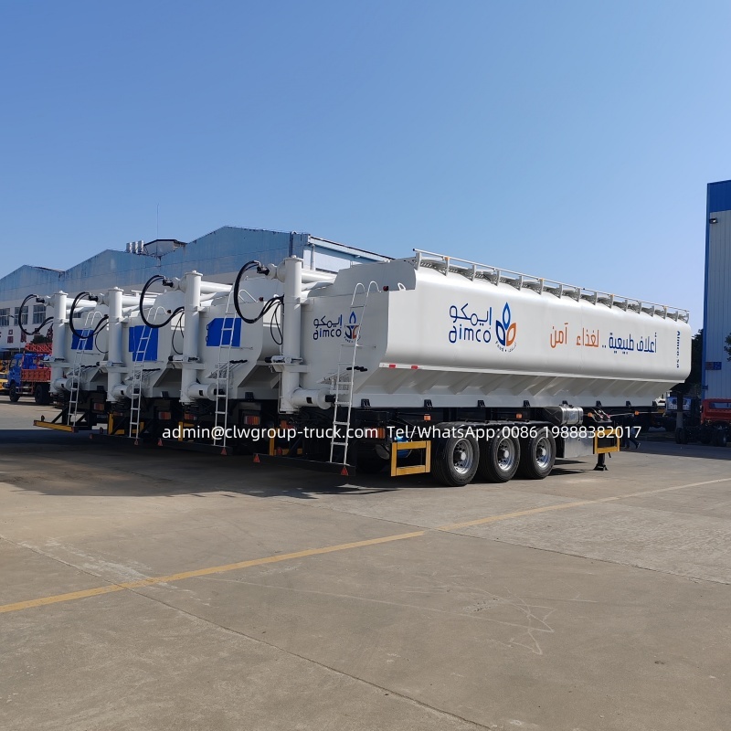 SASO 30tons aluminum bulk feed trailer hydraulic auger for corn,Chengli Special Automobile Co.,Ltd,hydraulic auger delivery corn or pelleted aluminum bulk feed trailer