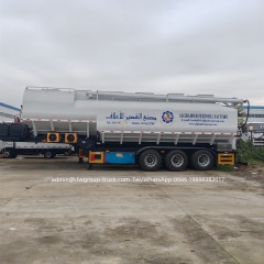 SASO standard 3 axles 58m3 chicken bulk feed trailer manufacturer,Chengli Special Automobile Co.,Ltd,3 alxes 58cbm feed trailer with auger for carrying grain SASO standard