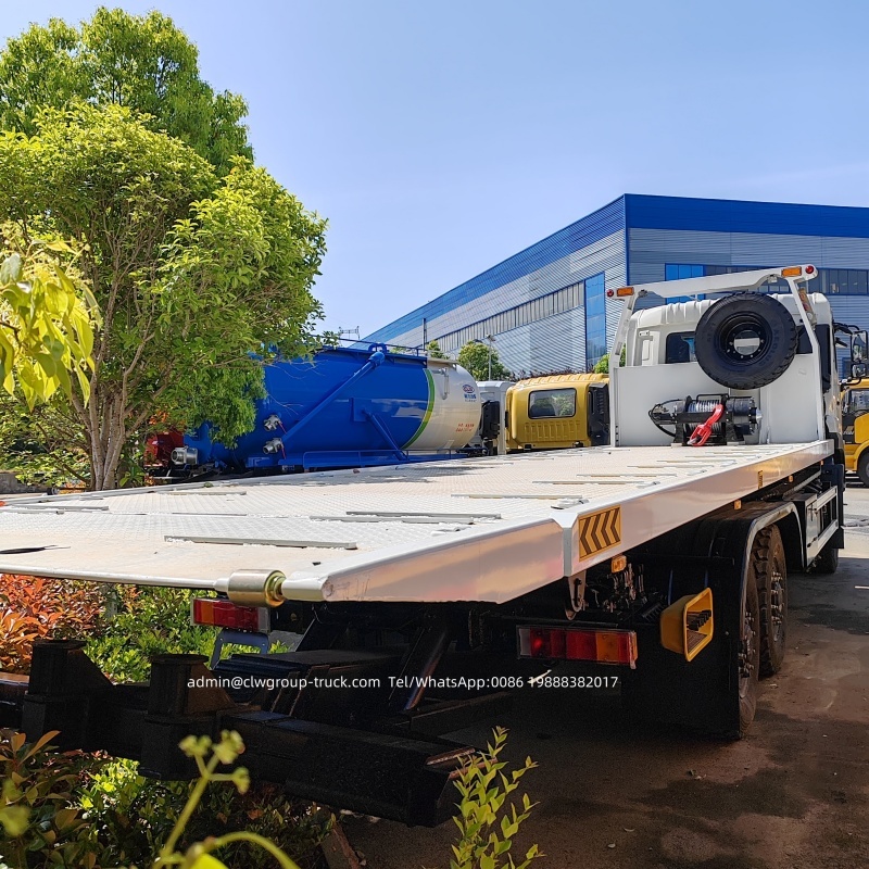Dongfeng 6x4 tilt and slide with boom lift flatbed wrecker towing truck,Chengli Special Automobile Co.,Ltd,Dongfeng carrier slide bed tilt and slide flatbed wrecker truck