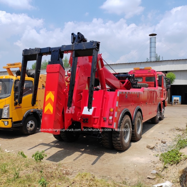 Shacman 420hp 50tons rotator heavy duty crane boom wrecker towing truck,Chengli Special Automobile Co.,Ltd,Shacman 50tons 60tons tow truck with arm crane boom towing truck