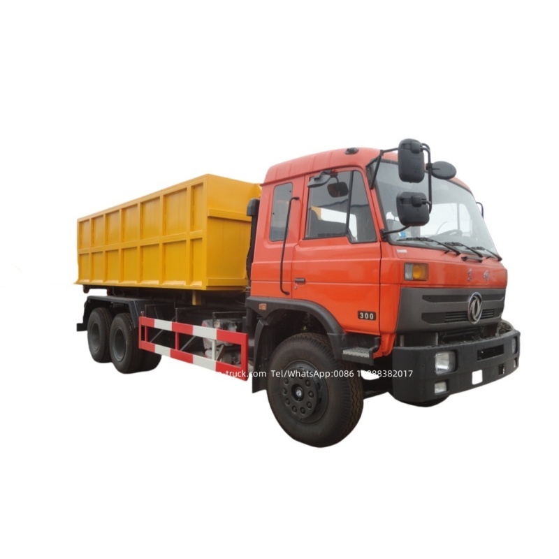 Dongfeng 6x4 20tons container lift garbage hook lift truck,Chengli Special Automobile Co.,Ltd,Dongfeng 20tons 25tons garbage container bin lift hook arm truck