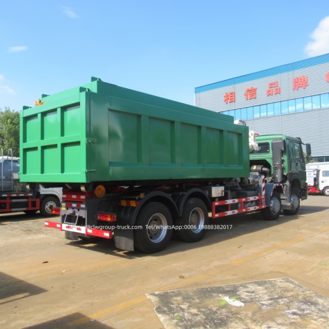 Sinotruk howo hook lift with telescopic crane boom truck,Chengli Special Automobile Co.,Ltd,Sinotruk howo 20tons hydraulic lifting hook arm truck with crane