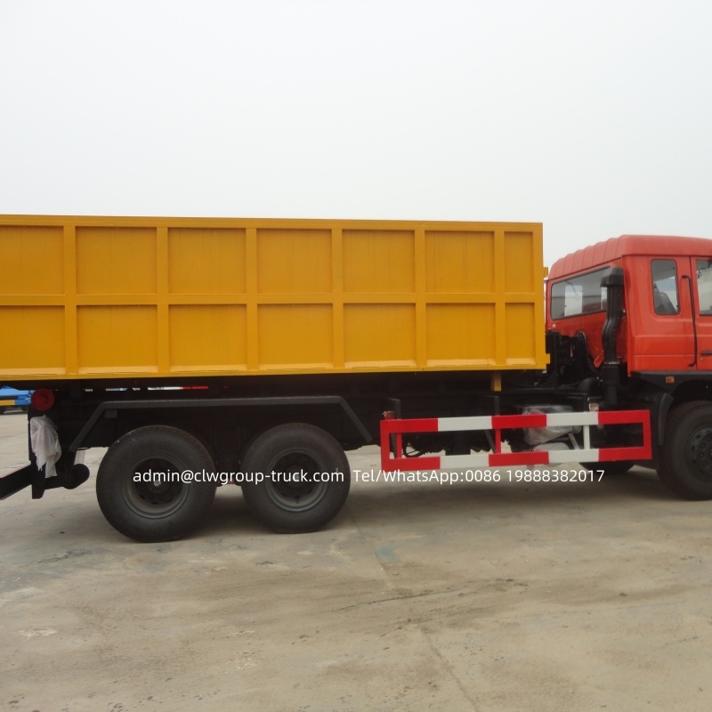 Dongfeng 6x4 20tons container lift garbage hook lift truck,Chengli Special Automobile Co.,Ltd,Dongfeng 20tons 25tons garbage container bin lift hook arm truck