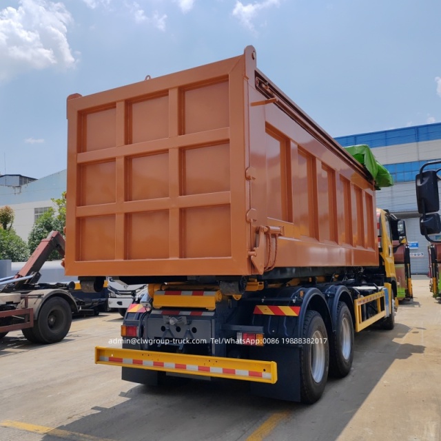 Isuzu 20tons hydraulic arm hook bin lifter garbage truck,Chengli Special Automobile Co.,Ltd,Isuzu 20tons roll on roll off hydraulic lift hook arm garbage truck