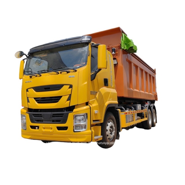 Isuzu 20tons hydraulic arm hook bin lifter garbage truck,Chengli Special Automobile Co.,Ltd,Isuzu 20tons roll on roll off hydraulic lift hook arm garbage truck