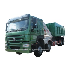 Sinotruk howo hook lift with telescopic crane boom truck,Chengli Special Automobile Co.,Ltd,Sinotruk howo 20tons hydraulic lifting hook arm truck with crane