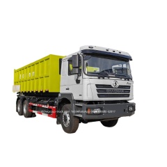 Shacman 10 wheeler hook arm lift dumpster truck for sale,Chengli Special Automobile Co.,Ltd,Shacman waste collection palm fruit transport hook lift dumpster truck