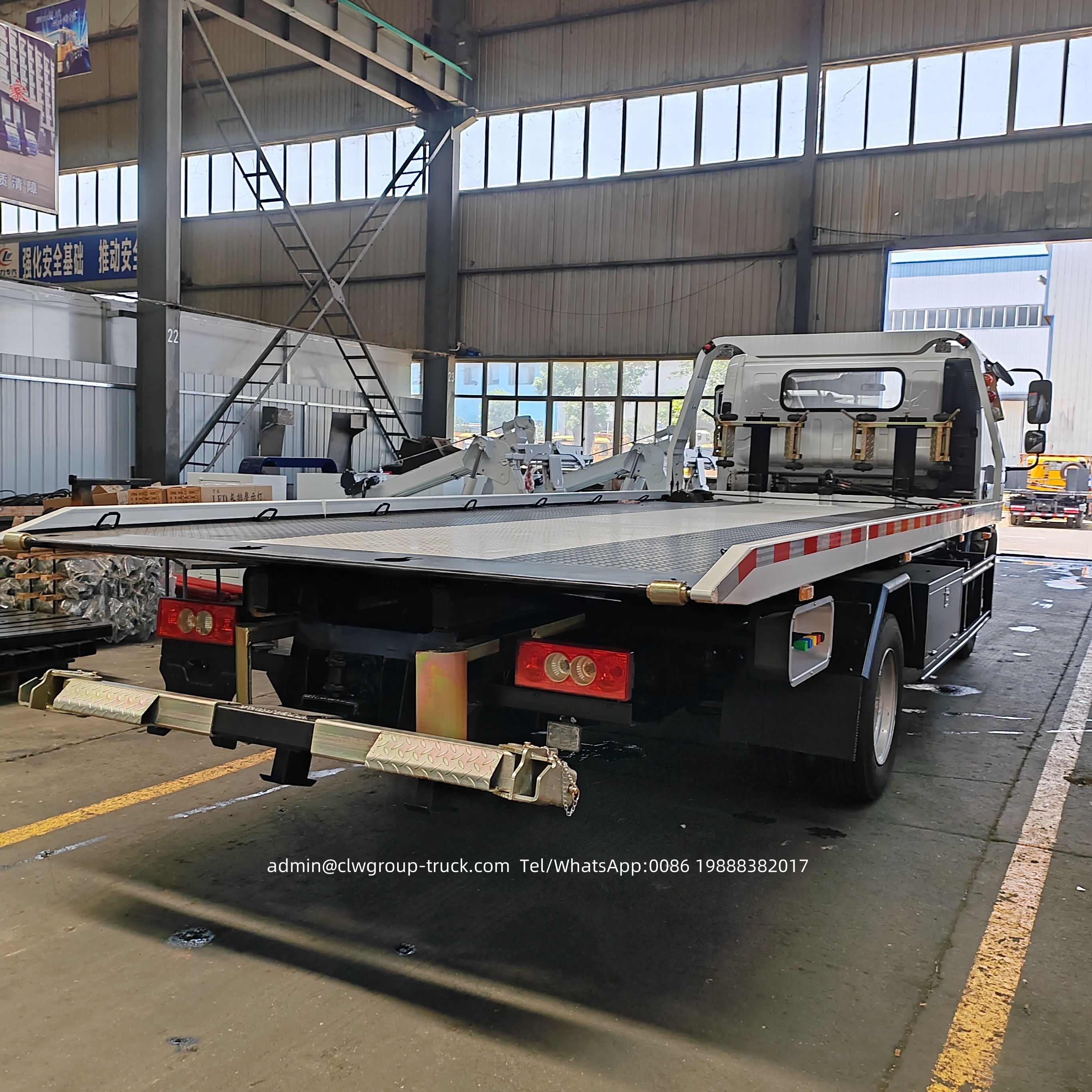 Foton Aumark 5tons winch wheel lift flatbed wrecker,Chengli Special Automobile Co.,Ltd,Foton hydraulic platform slide deck 5tons flatbed wrecker truck