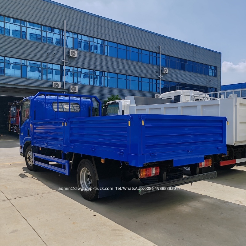 Isuzu 190hp 5m dropside light duty flat bed cargo truck,Chengli Special Automobile Co.,Ltd,Isuzu 190hp 6 wheeler 10tons 5m lorry box light flat bed cargo truck
