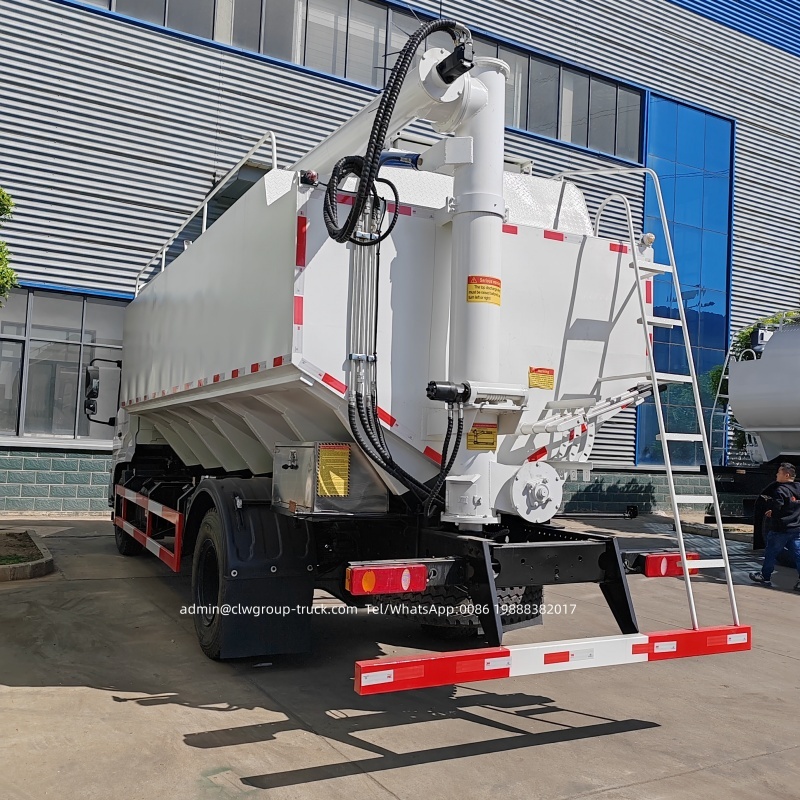 Dongfeng 4x2 10tons 20m3 auger feed truck,Chengli Special Automobile Co.,Ltd,Dongfeng 4x2 6 wheeler 10tons bulk body blower bobtail feed truck
