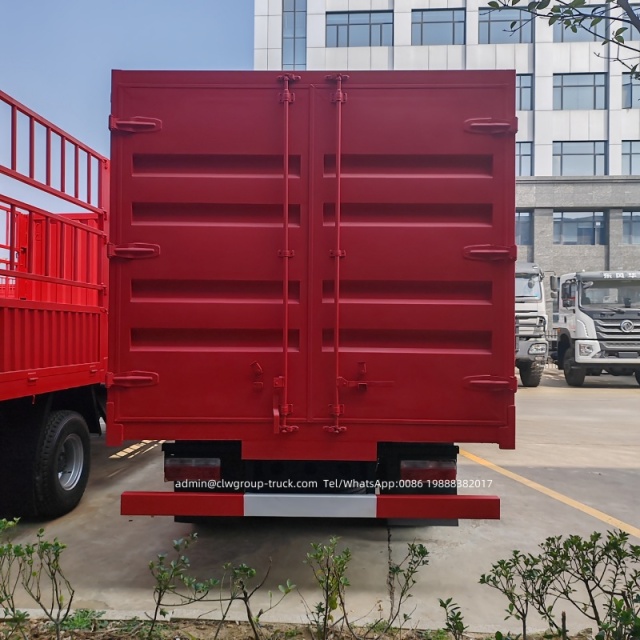 CLW 5tons livestock transport fence cargo lorry,Chengli Special Automobile Co.,Ltd,CLW 5tons 6 wheeler animal transport enclosed cargo van with fence
