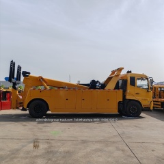 Dongfeng 6 wheeler 10tons 12tons breakdown recovery wrecker towing truck,Chengli Special Automobile Co.,Ltd,Dongfeng 4x2 recovery 10tons wrecker towing rotator tow truck for sale