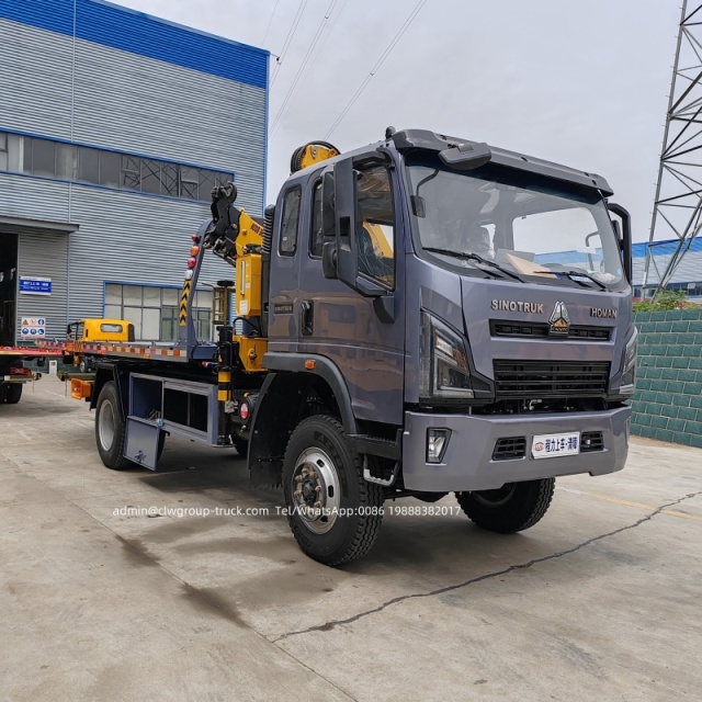 rescue truck with crane