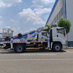 telescopic boom ladder lift  truck 4x2