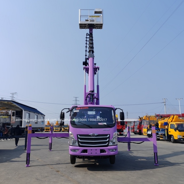 telescopic boom ladder lift truck