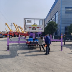 Foton 18m 22m telescopic aerial platform truck with hydraulic booms,Chengli Special Automobile Co.,Ltd,Foton aerial device lift truck mounted aerial platform telescopic