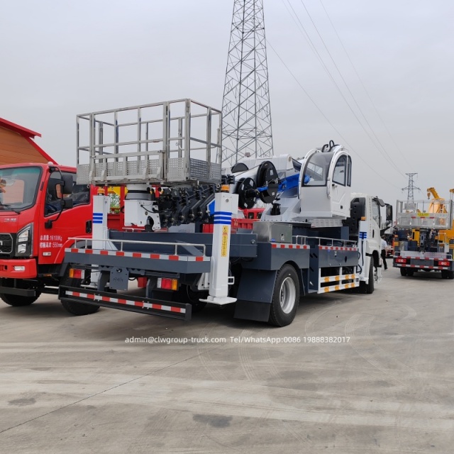 telescopic aerial platform man lift trucks