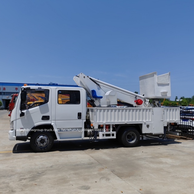 foton aerial hydraulic basket truck