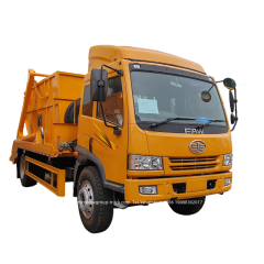 FAW 10 cubic meters skip bin garbage truck,Chengli Special Automobile Co.,Ltd,FAW swing arm 10 cubic meters skip loader garbage truck for sale