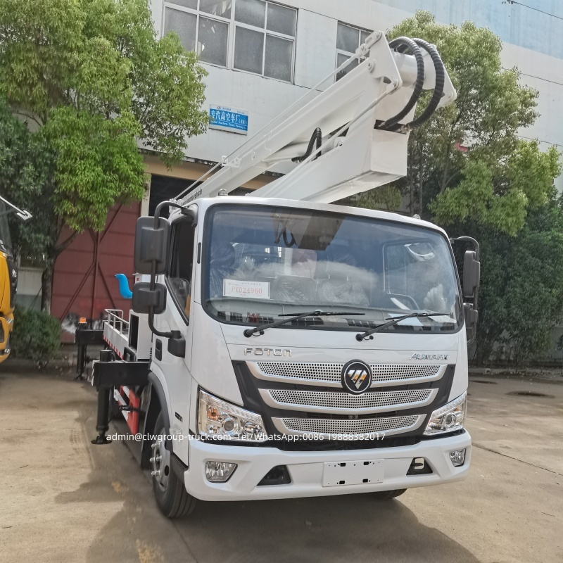 Foton 14m 16m aerial manlift work platform truck,Chengli Special Automobile Co.,Ltd,Foton with cummins engine cherry picker aerial bucket truck for sale