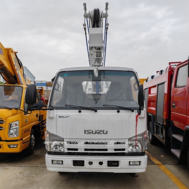 Isuzu 14m 16m 18m aerial lift arm hydraulic high lifting platform truck,Chengli Special Automobile Co.,Ltd,Isuzu 14m 16m cherry picker high working lifting platform aerial truck