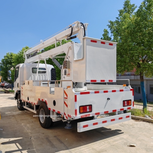 howo 4x2 high working platform truck
